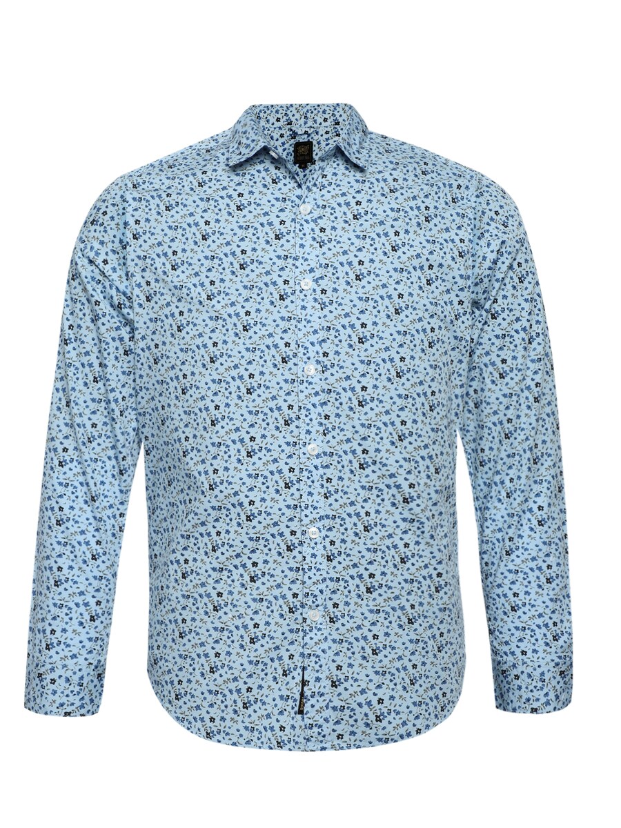 

Рубашка на пуговицах классического кроя Campus Sutra Ashton, синий/темно-синий