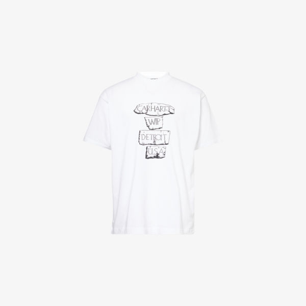 

Футболка из хлопка с принтом Masterpiece Carhartt Wip, белый