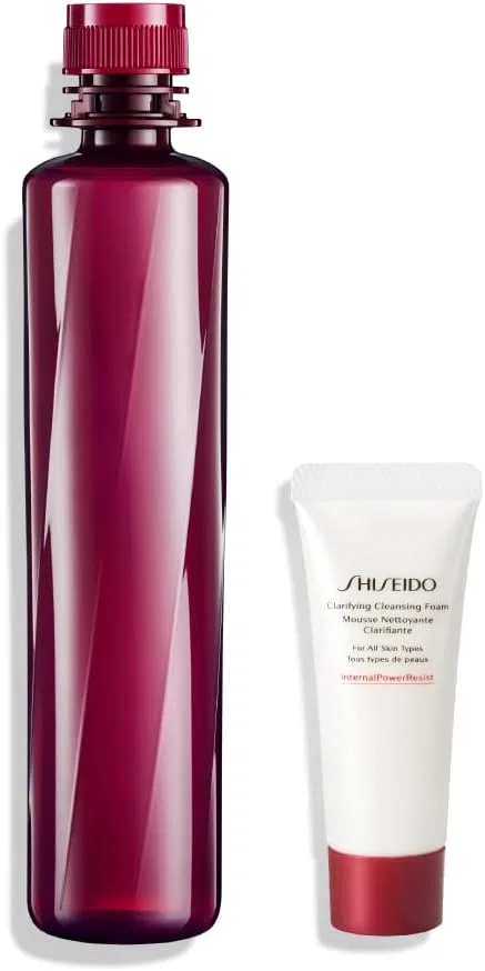 Набор для ухода за кожей Shiseido Oidermine Увлажняющий с эссенцией-лосьоном 145 мл и очищающей пенкой 15 г