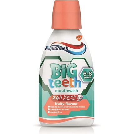 Aquafresh Kids Ополаскиватель для рта Big Teeth для детей с фруктовым вкусом 300 мл