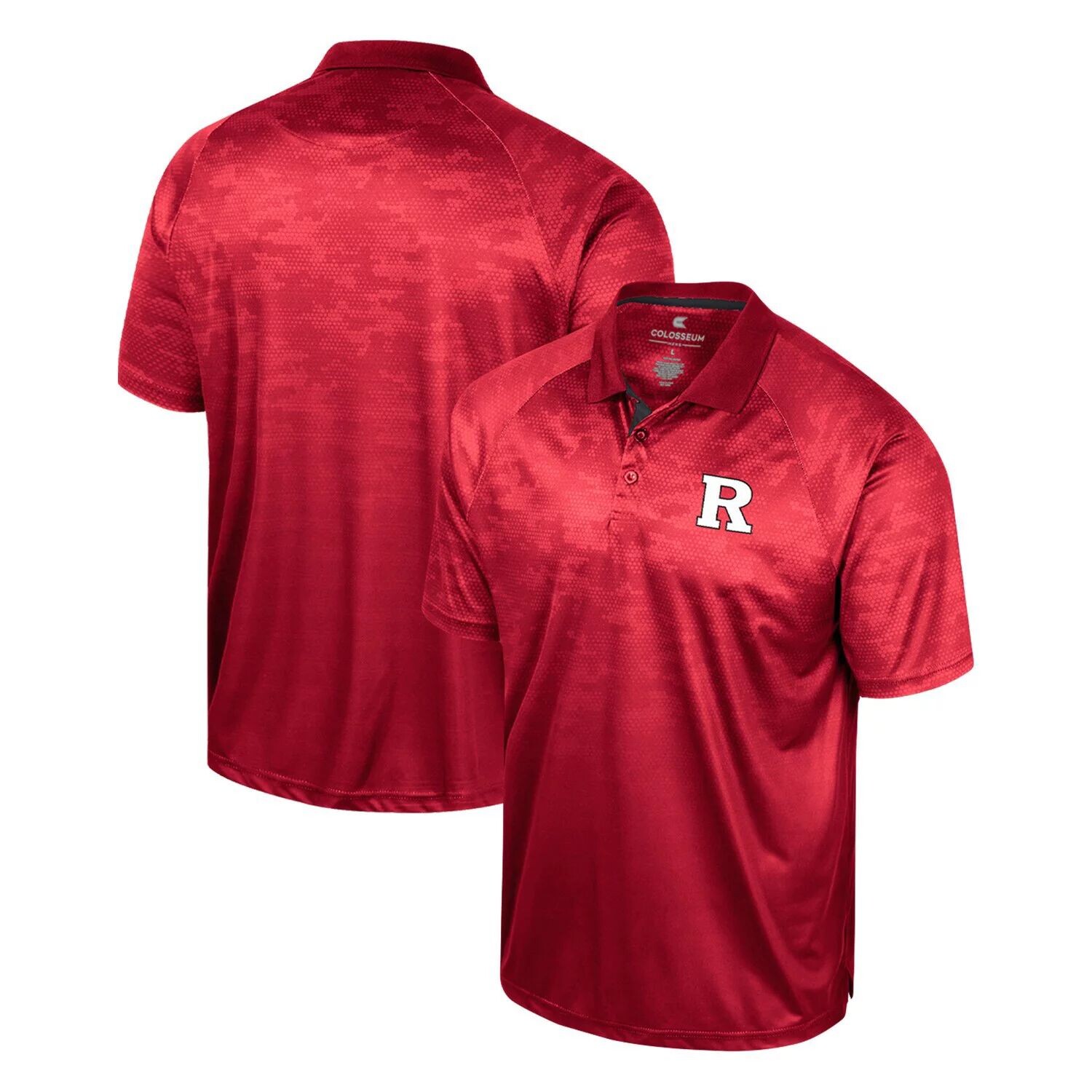 

Мужская рубашка-поло реглан Scarlet Rutgers Scarlet Knights Honeycomb Colosseum