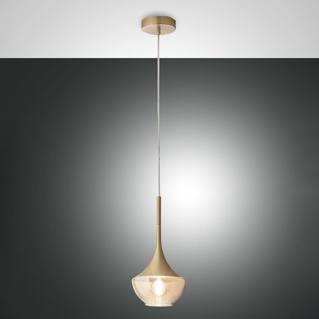 

Подвесной светильник Fabas Luce Apollo E27 1x40W, золото