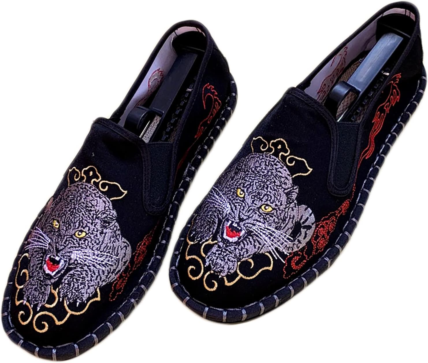 

Вьетнамки Tinymori с вышивкой для Тай-Чи и кунг-фу, унисекс, тканевые спортивные тапочки для единоборств, традиционные китайские слипоны с противоскользящей подошвой для мужчин и женщин, 12 вариантов, черный