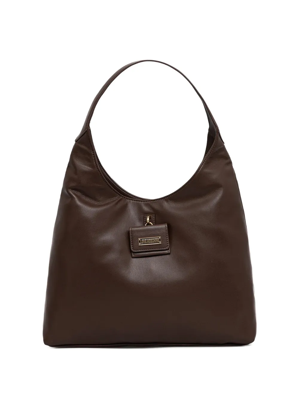 

Сумка-тоут с фирменной табличкой Love Moschino, коричневый