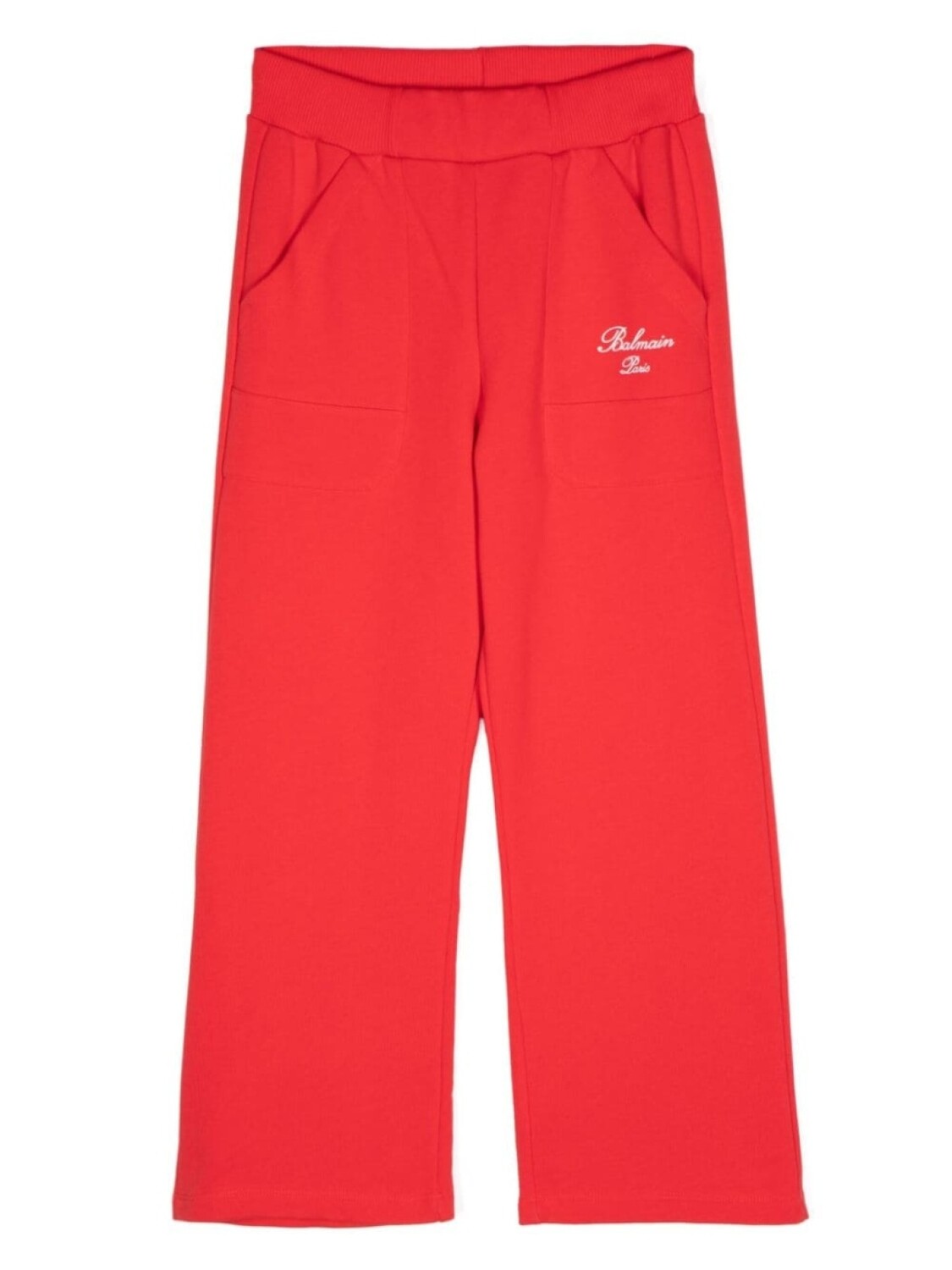 

Balmain Kids хлопковые брюки с логотипом, красный
