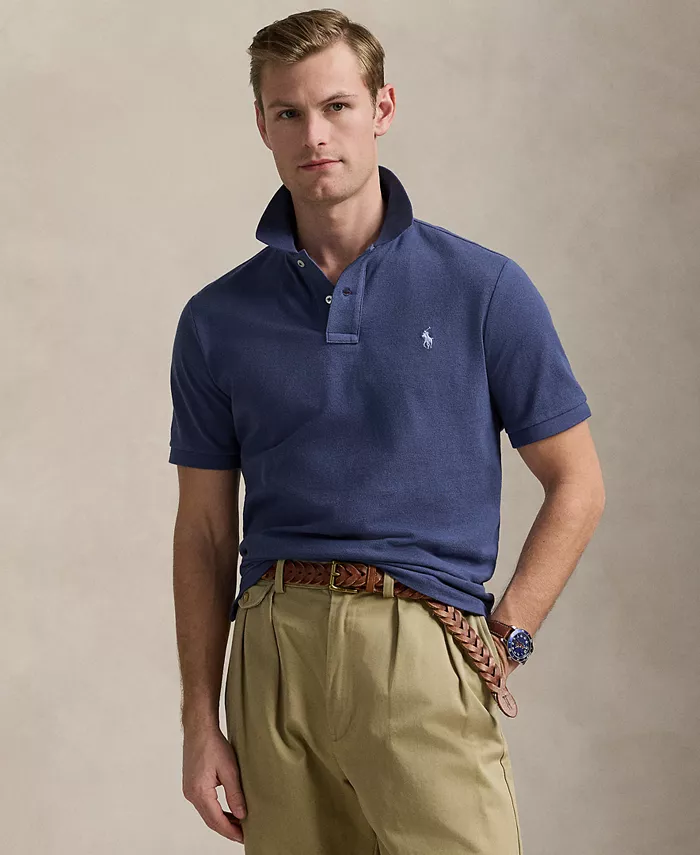

Мужская классическая хлопковая поло Ralph Lauren Polo Ralph Lauren, синий
