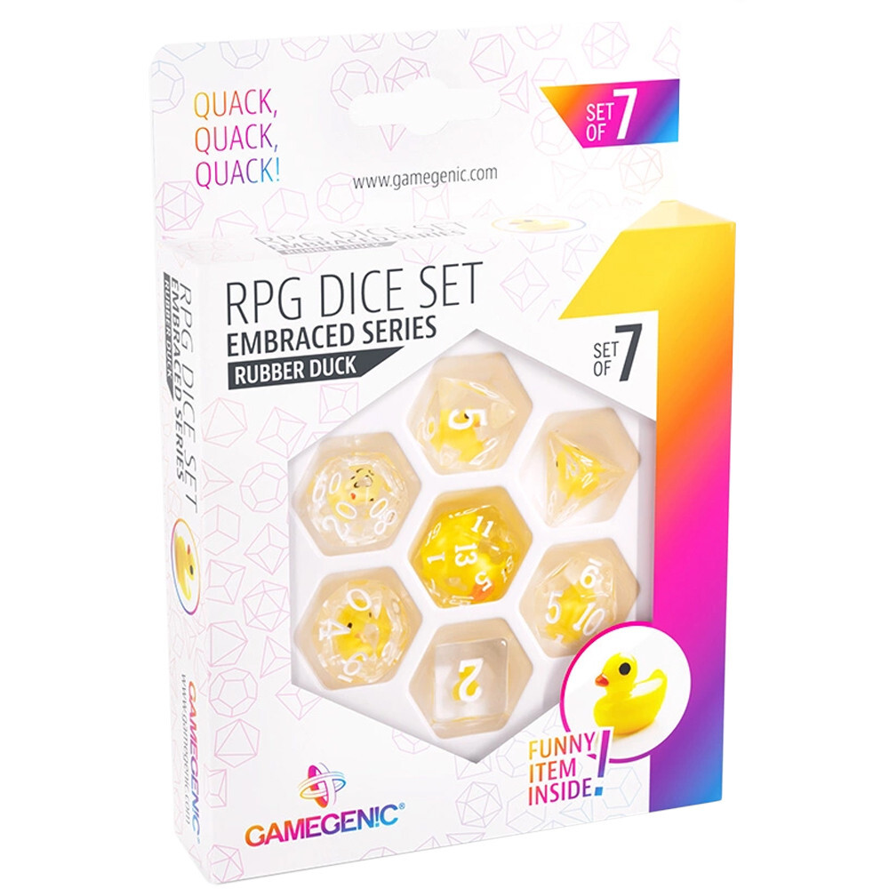 

Аксессуары Gamegenic Embraced Series Polyhedral Set: Rubber Duck (7)