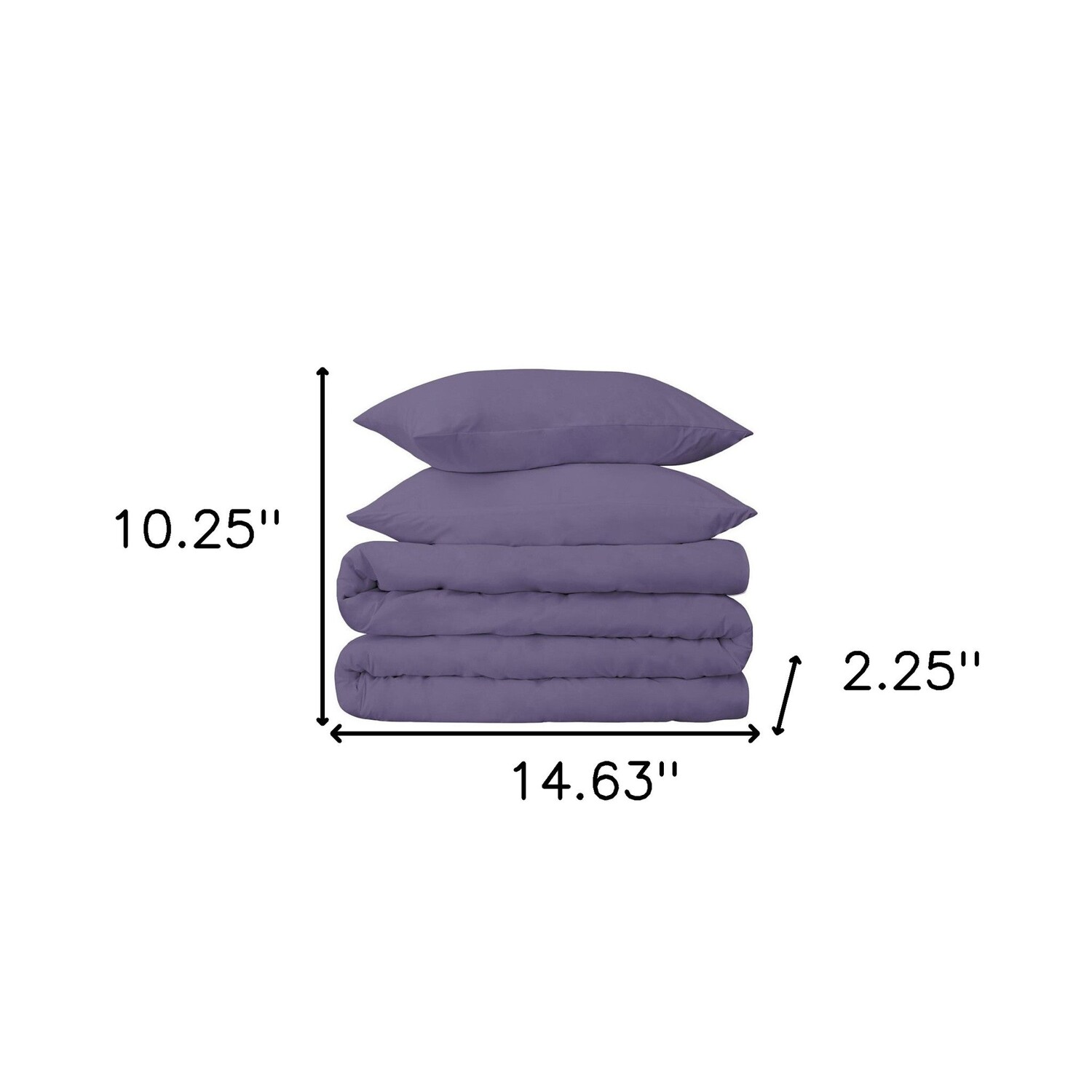 

Комплект моющихся пододеяльников из смеси хлопка Wisteria Twin плотностью нитей 650 Homezia, цвет Multicolored