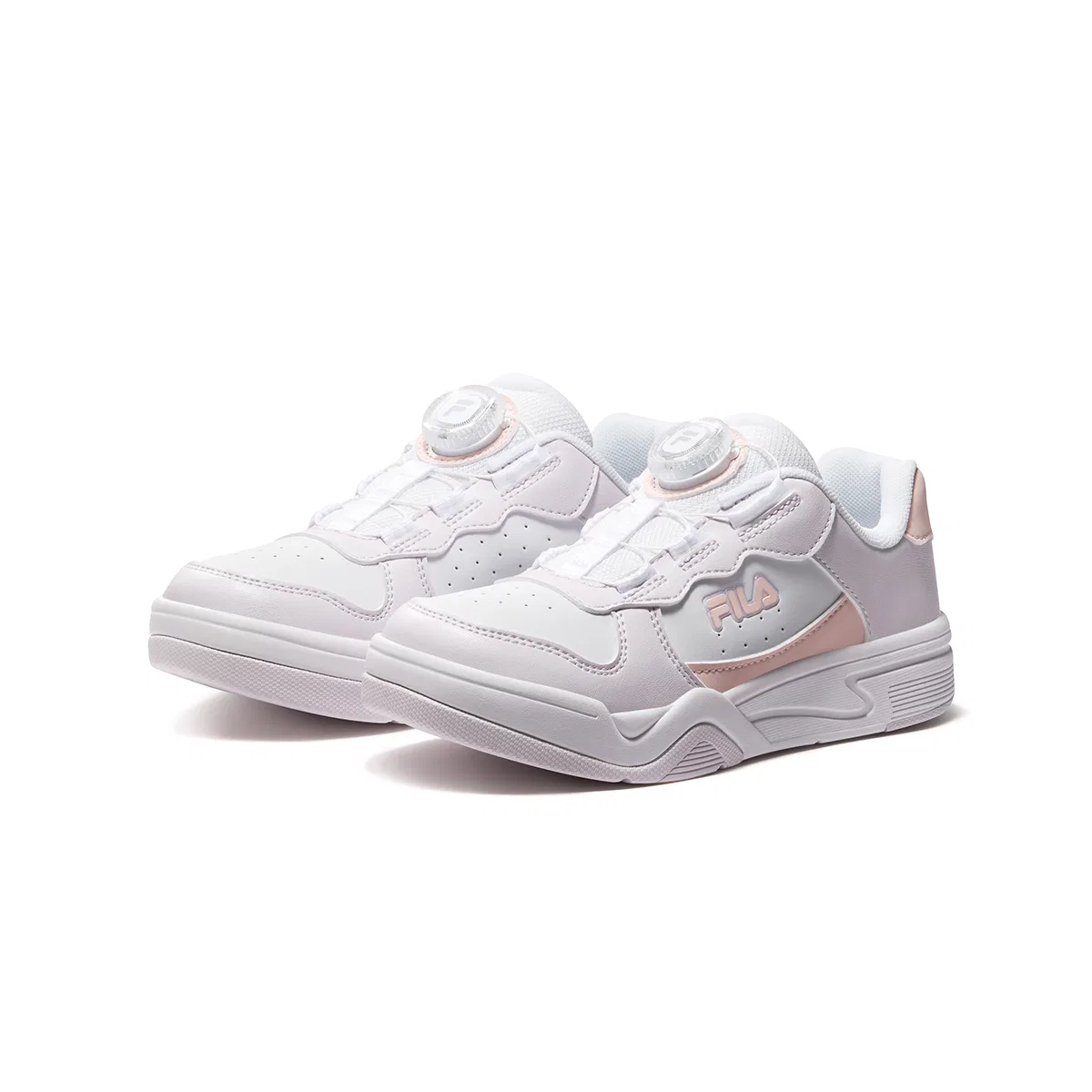 Кроссовки для скейтбординга Heritage FHT FILA KIDS бело-розовые — фото 4