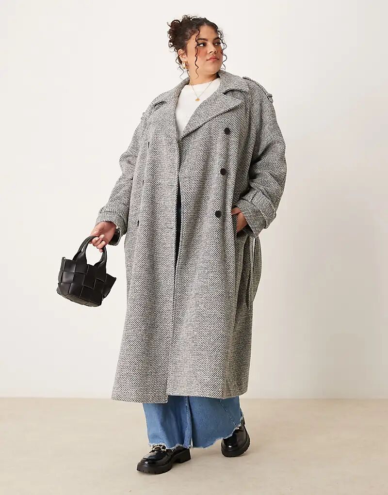 

Официальный тренчкот цвета «соль и перец» ASOS