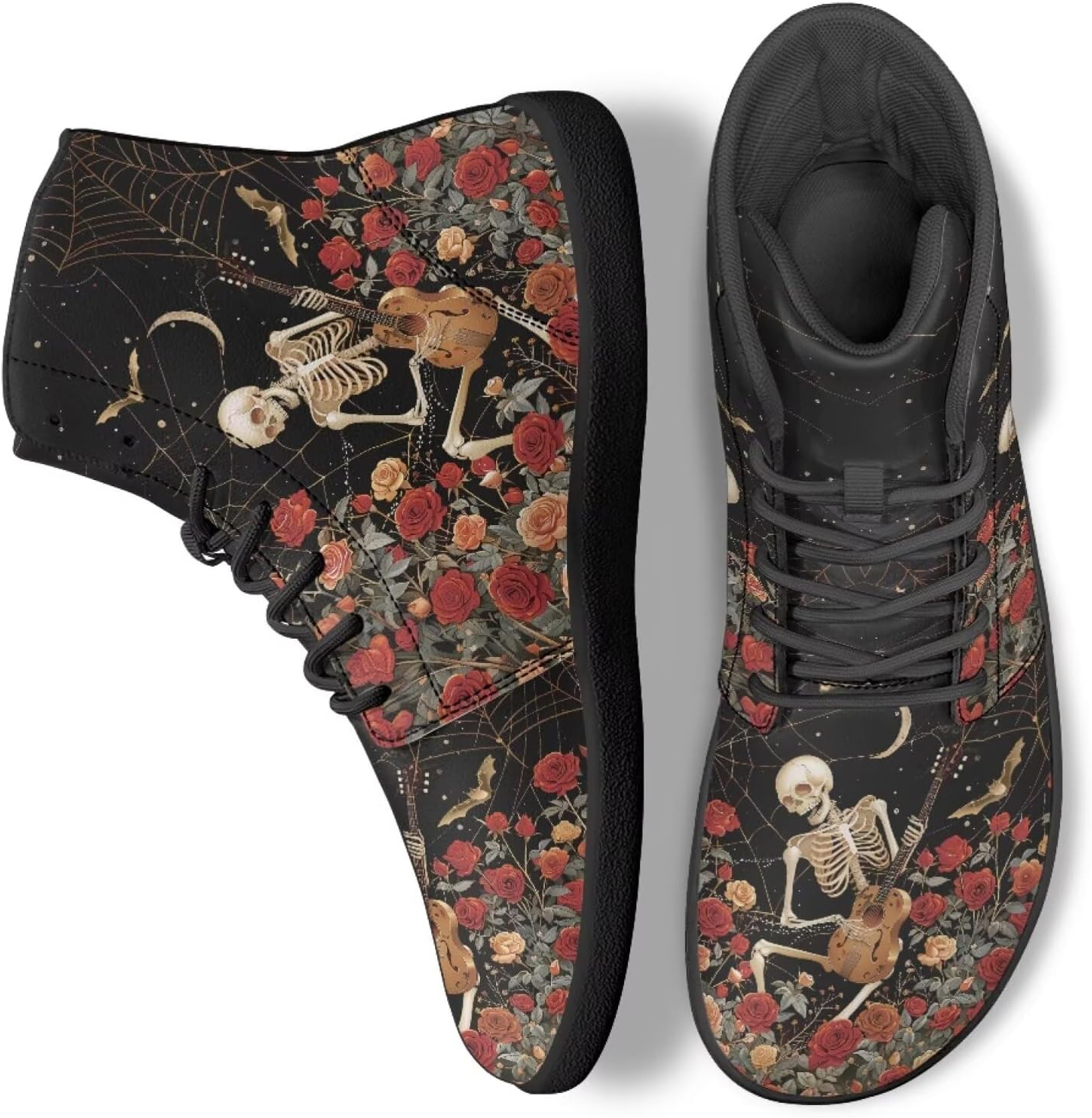 

Женские и мужские высокие кроссовки, модные спортивные кроссовки для ходьбы, бега и путешествий Ecaestolph, черный