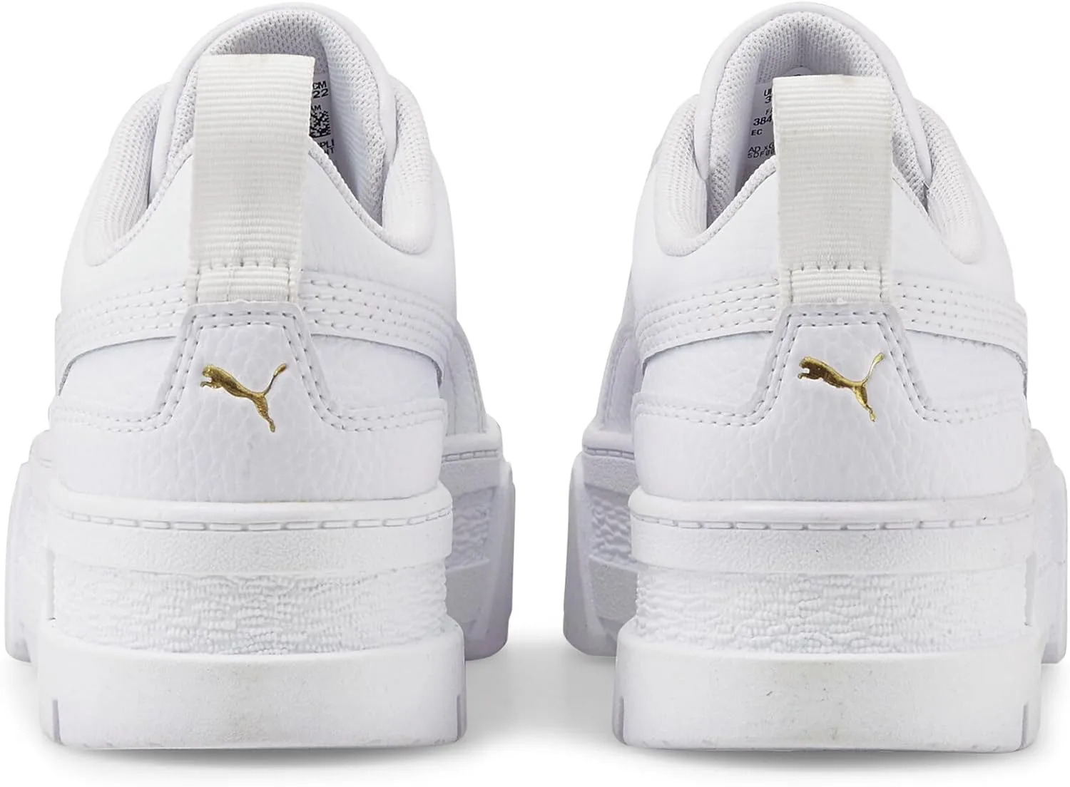 Детские кроссовки PUMA Girls' Mayze LTH Jr Trainers, белый/золотой — фото 3
