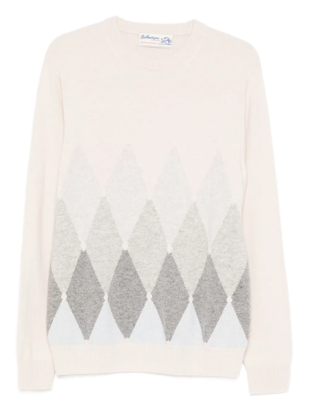 

Свитер с узором аргайл Ballantyne, нейтральный