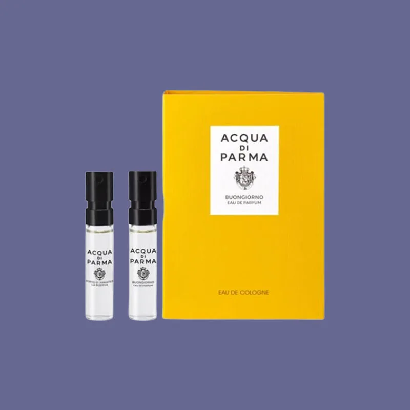 Acqua Di Parma Набор пробников парфюма PAERMAZHISHUI с длительным ароматом Eau De Parfum 1,5 мл + 1,5 мл, Two-Piece Set: California Magnolia Perfume Sample 1.5ml+Good Morning Perfume Sample 1.5ml — фото 3