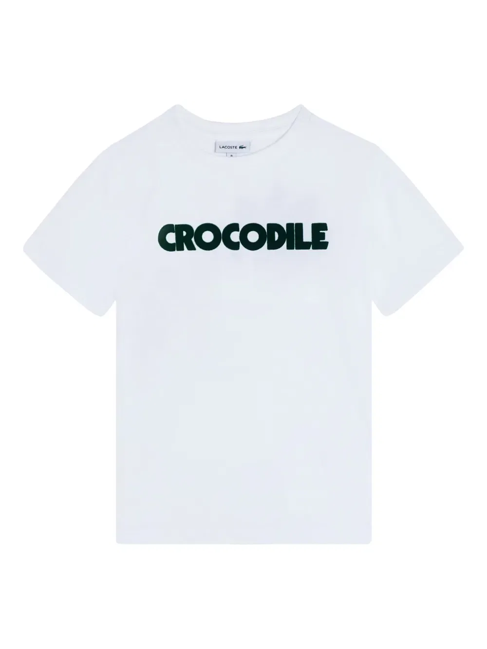 Футболка из органического хлопка с графическим принтом Lacoste Kids, белый