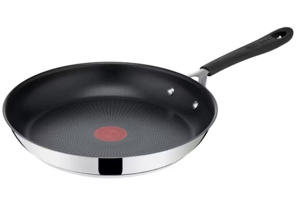 

Сковорода Tefal 28 см Jamie Oliver HomeCook, индукционная сковорода из нержавеющей стали с антипригарным покрытием