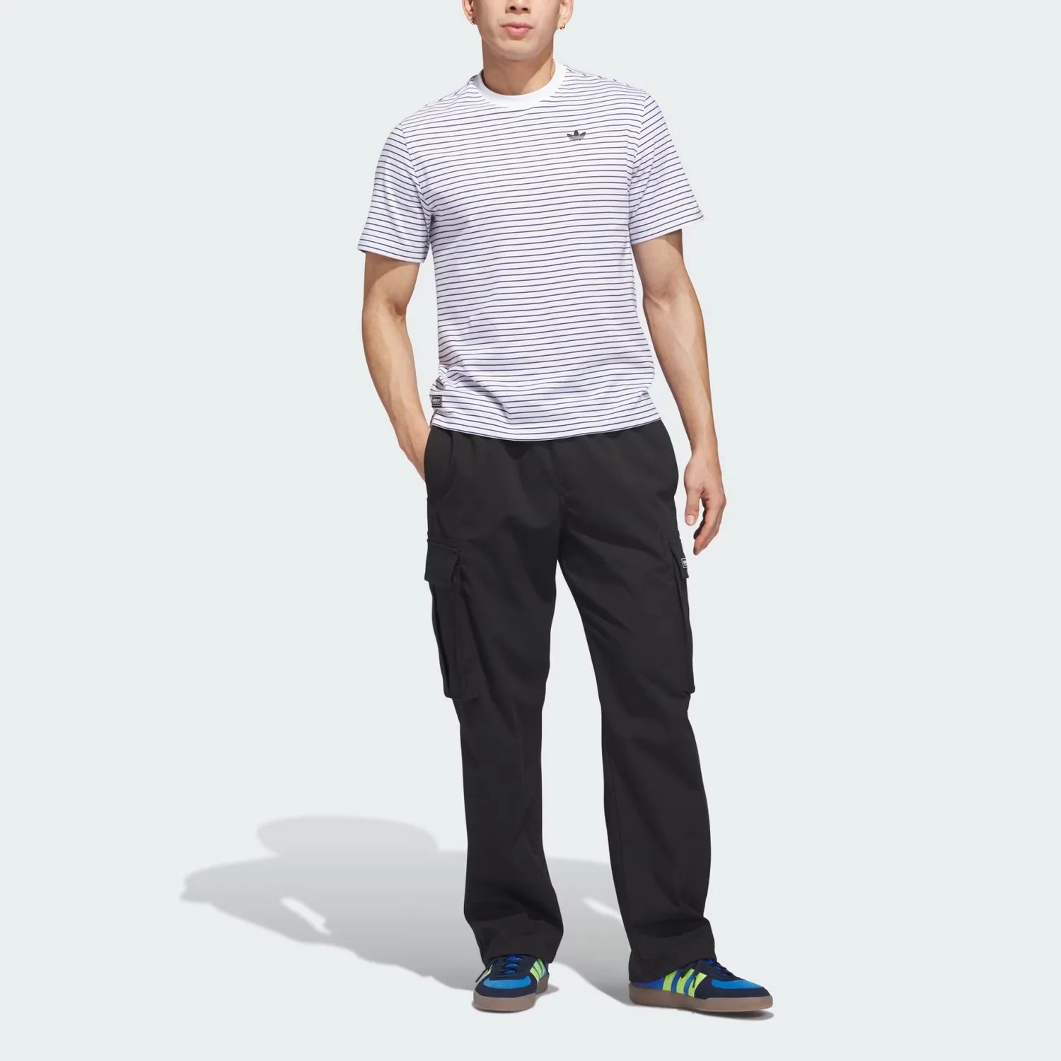 Брюки карго унисекс FW25 Adidas Originals, черный/черный — фото 4