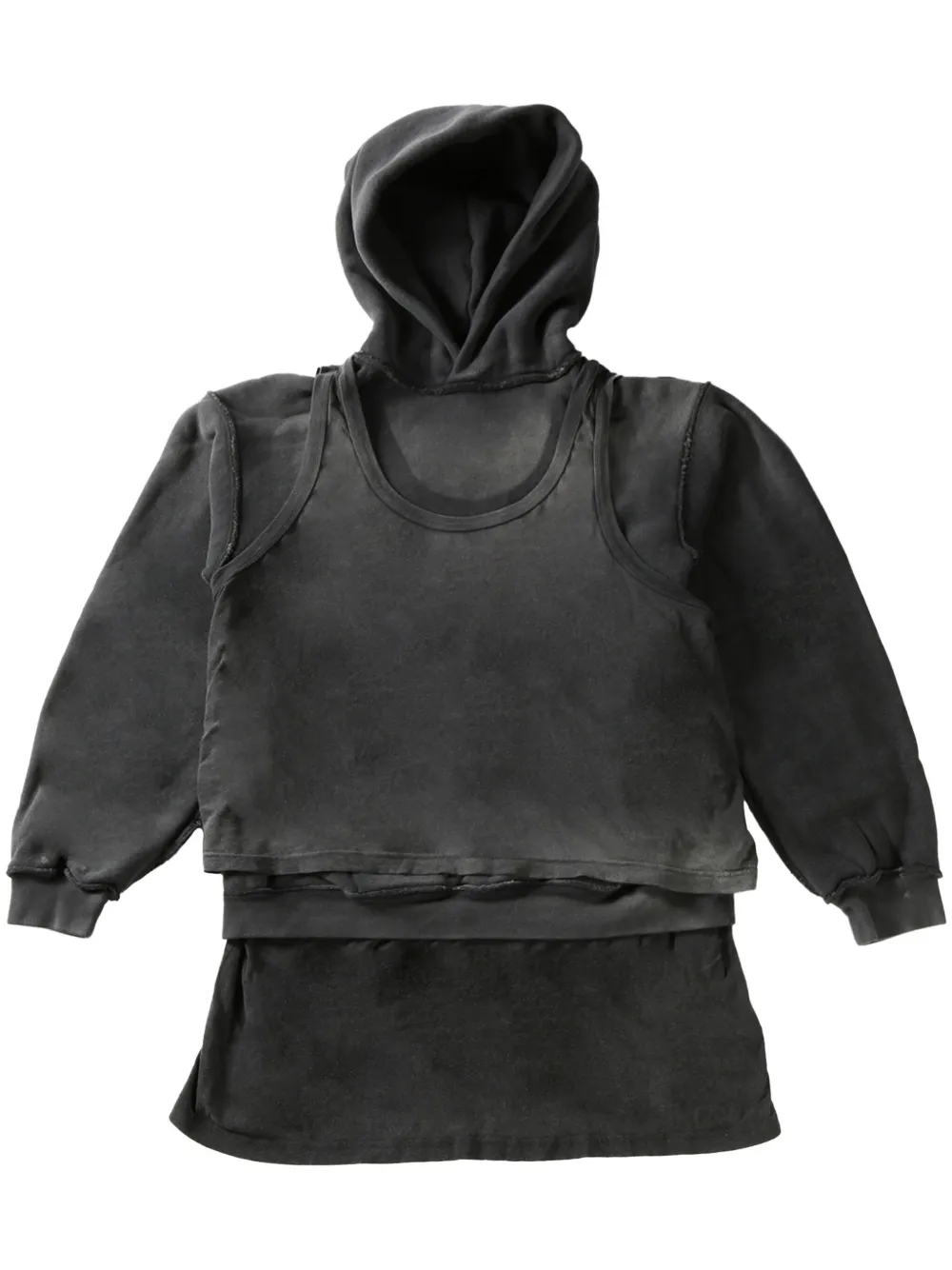 

Толстовка с потертостями Alexander Wang, черный