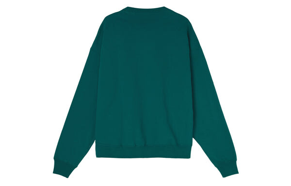 Толстовка Men's Nike Lab Fleece Crew Solid Color Plush Stay Warm Sports Round Neck Pullover Green, мультиколор — фото 2