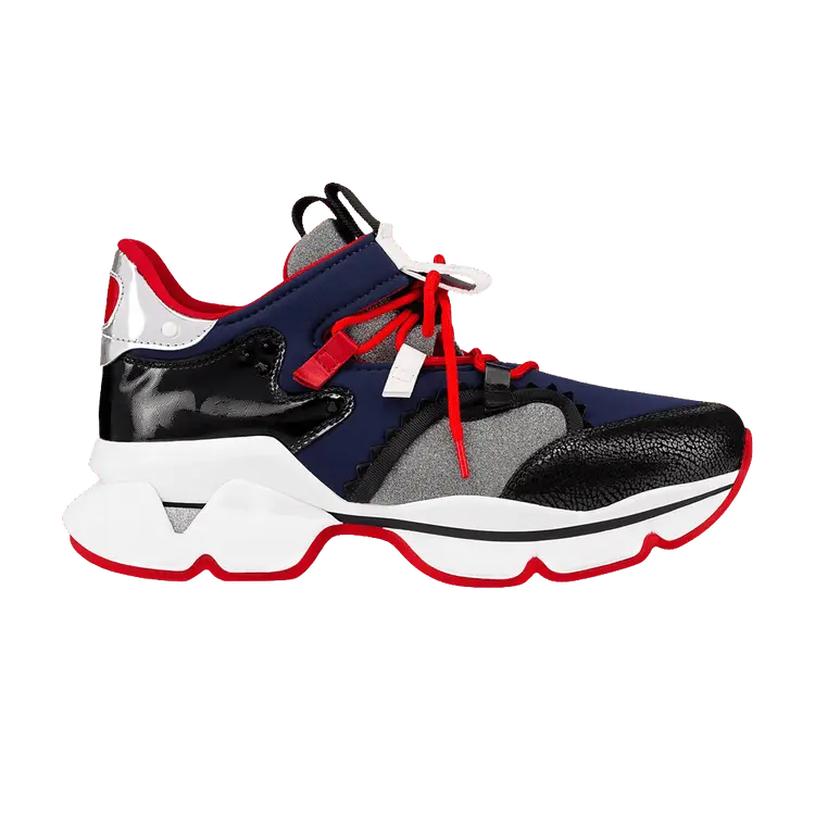 Кроссовки Christian Louboutin Red Runner 'Black Navy', черный