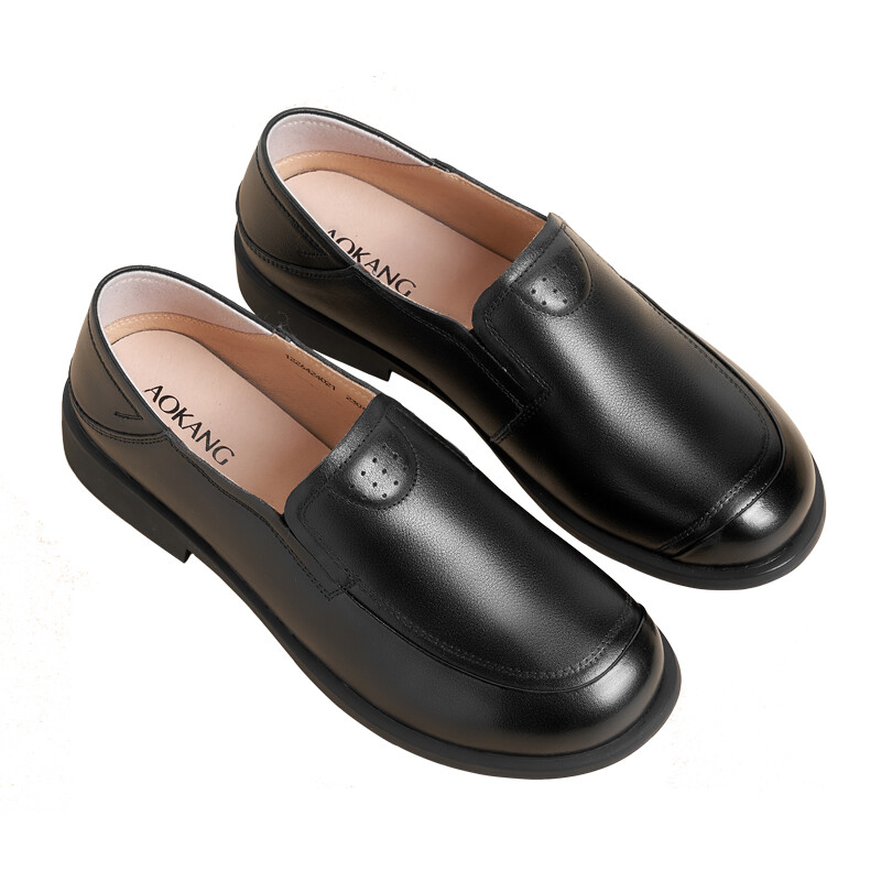 Туфли женские повседневные Women's Casual Shoes Women's Black Aokang — фото 3