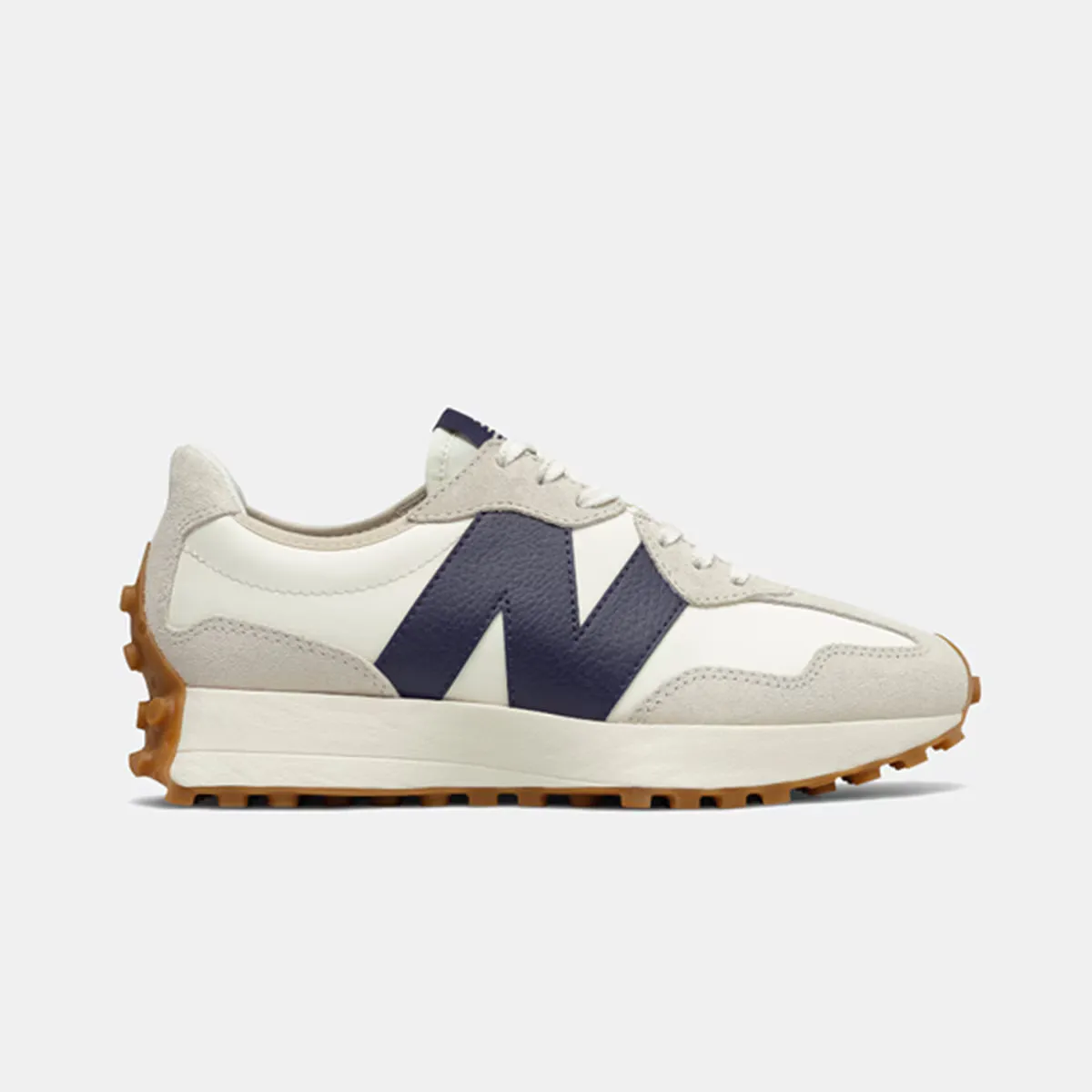 

Женская повседневная обувь 327 New Balance, белый/темно-синий