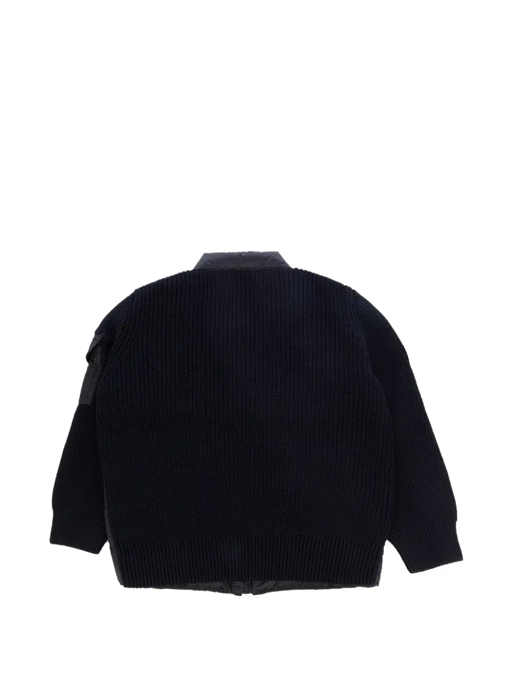Стеганая куртка на молнии спереди Moncler Enfant, синий — фото 2
