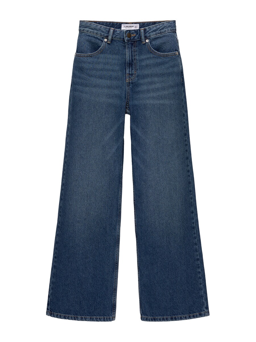 

Джинсы Pull&Bear Wide leg Jeans, темно-синий