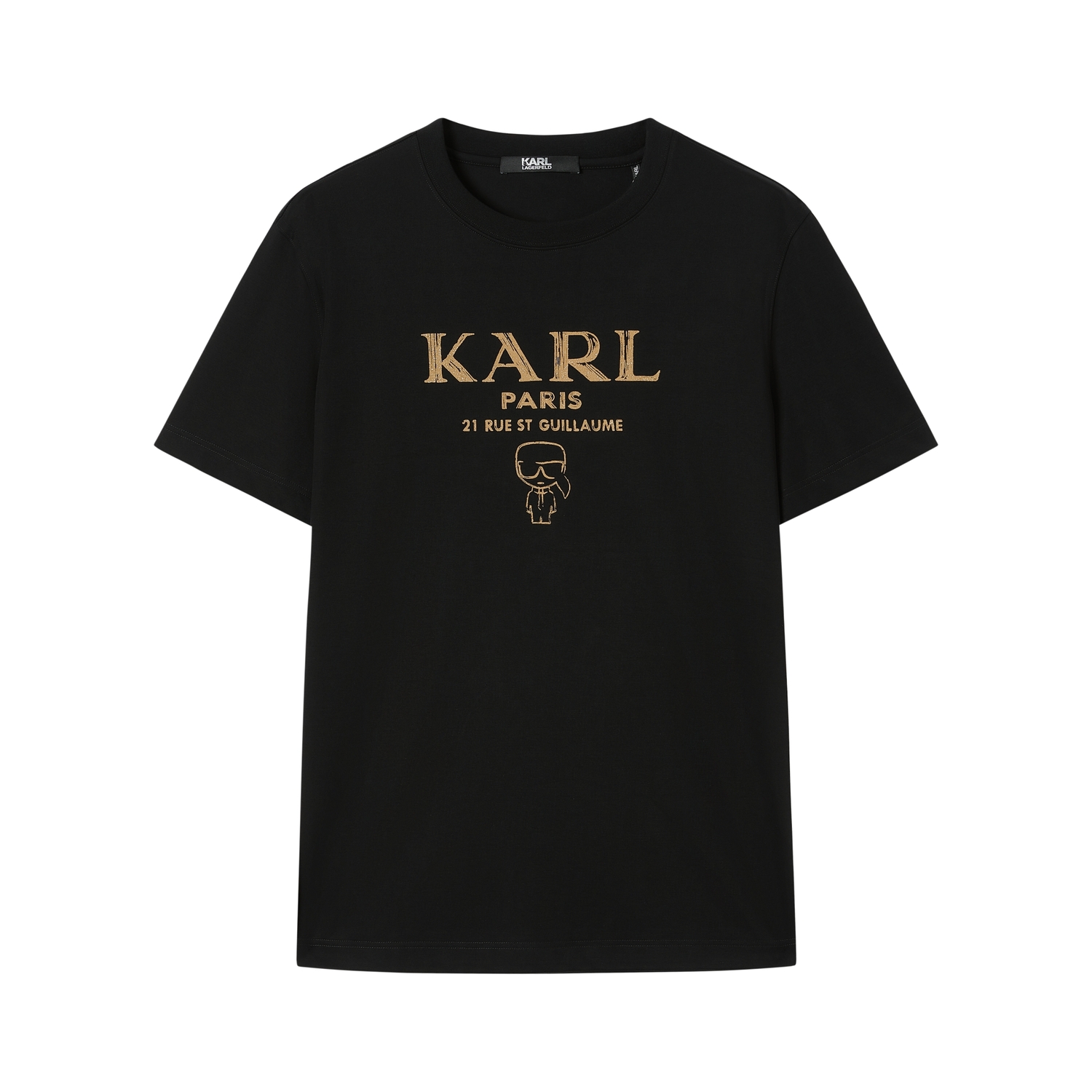 

KARL LAGERFELD / Karl Lagerfeld Jeans Футболка KARL LAGERFELD SS25 Unisex Black Gold, Черный, KARL LAGERFELD / Karl Lagerfeld Jeans Футболка KARL LAGERFELD SS25 Unisex Black Gold