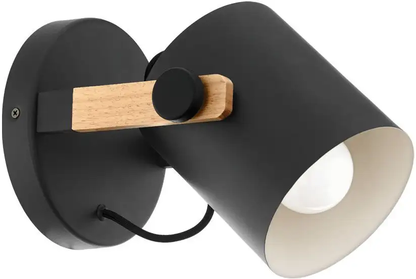 

Настенный светильник EGLO "HORNWOOD" Ø 17 см, черный/светло-бежевый/коричневый