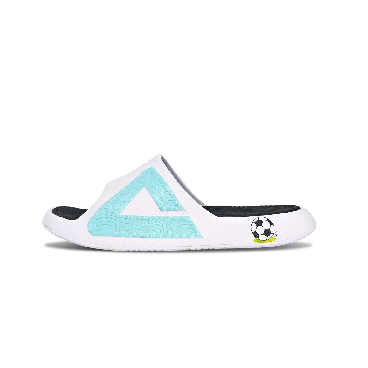Шлепанцы повседневные PEAK White/Black/Light Blue