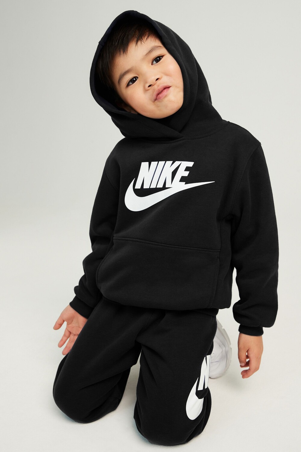 Флисовый спортивный костюм Club для малышей Nike, черный — фото 2
