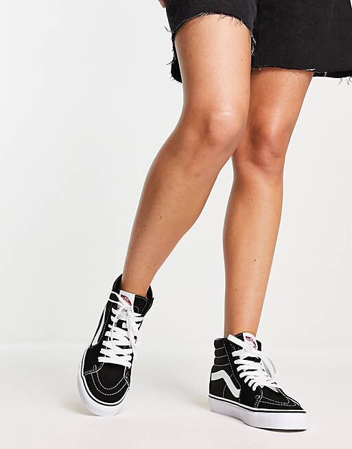 Черные кроссовки Vans SK8-Hi