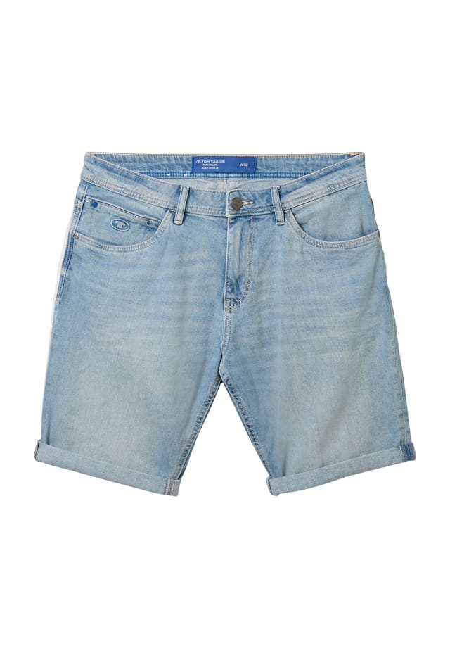 

Джинсовые шорты с пятью карманами Tom Tailor, серый