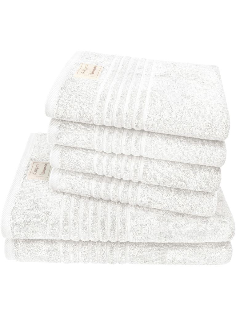 

Dyckhoff Nature white 4 полотенца для рук 50 x 100 см, 2 полотенца для душа 70 x 140 см, белый