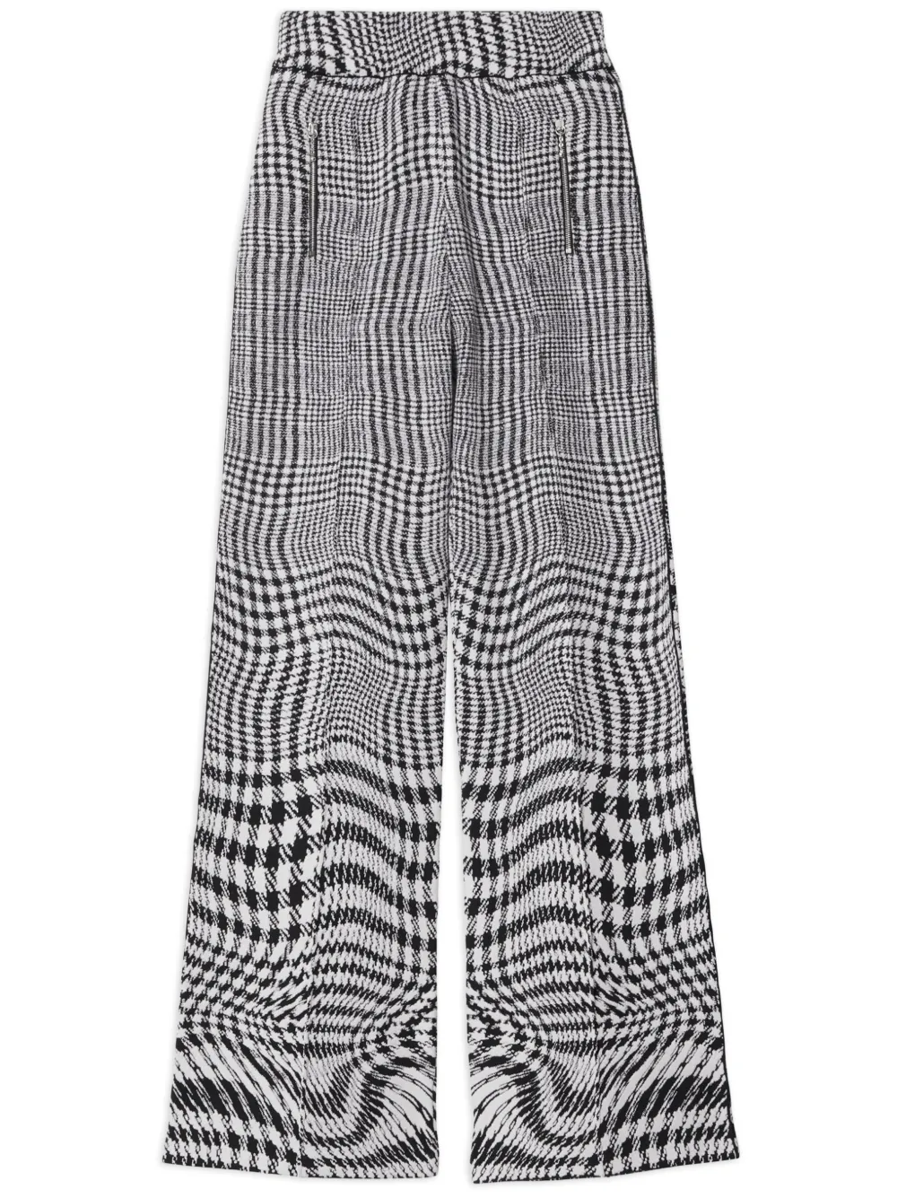 

Жаккардовые брюки в ломаную клетку BURBERRY, черный