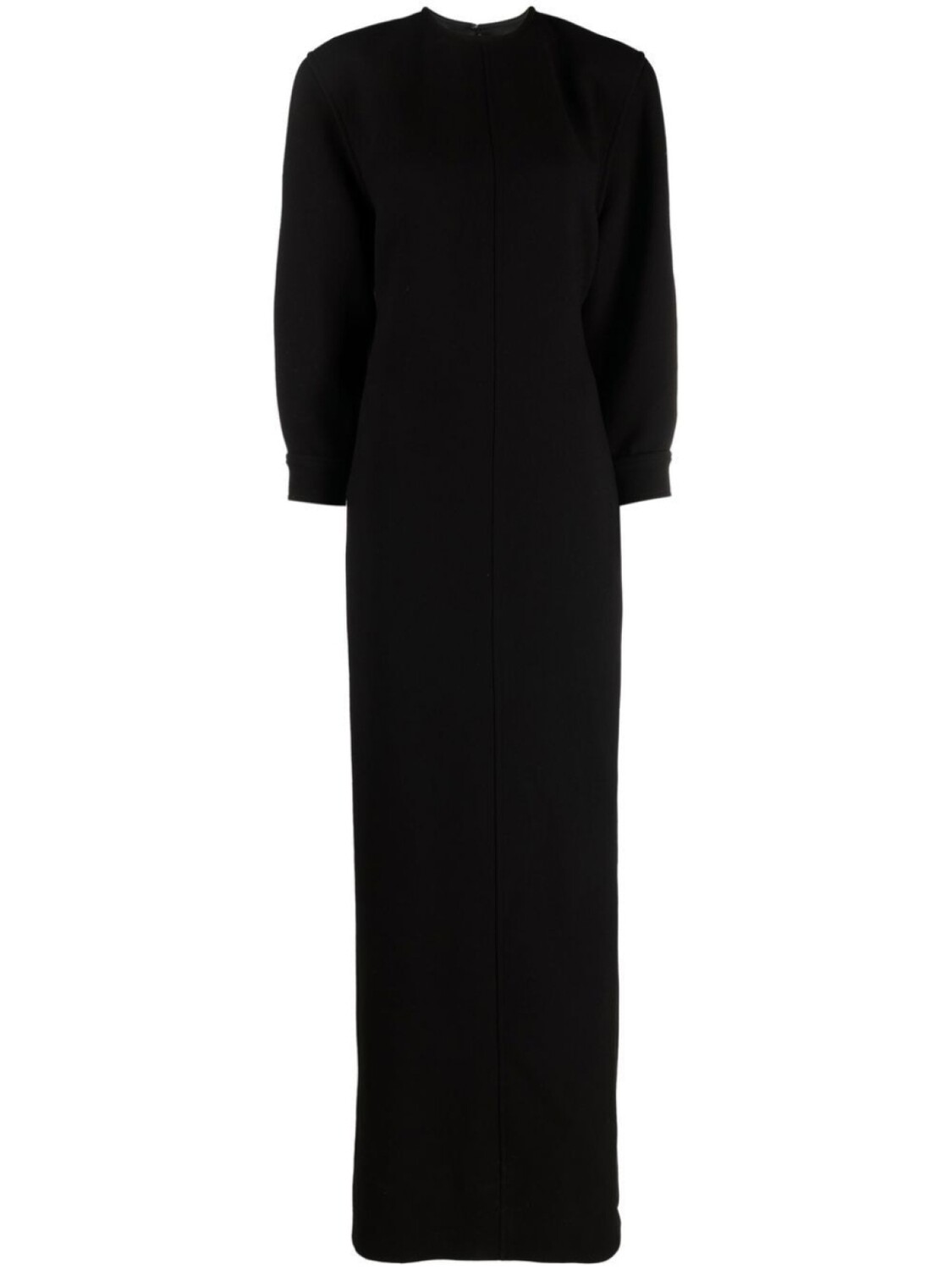 

Saint Laurent платье макси с открытой спиной, черный
