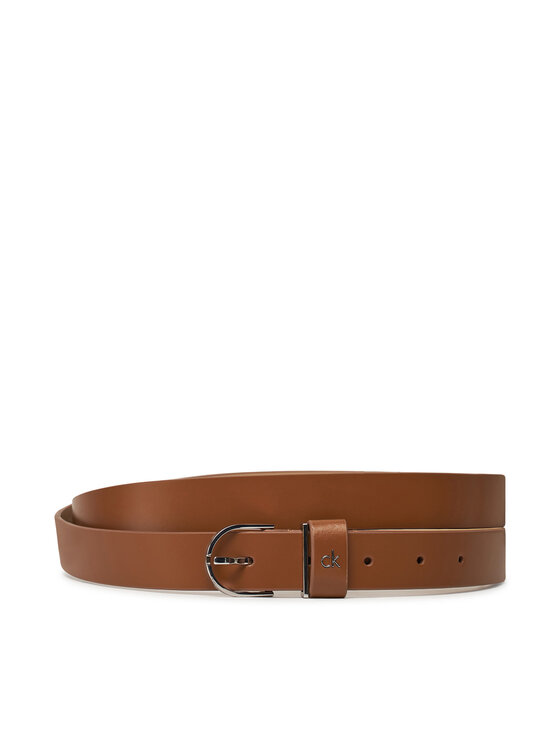 

Женский ремень Ck Metal Loop Round Buckle 2.5 K60K613147 Calvin Klein, коричневый