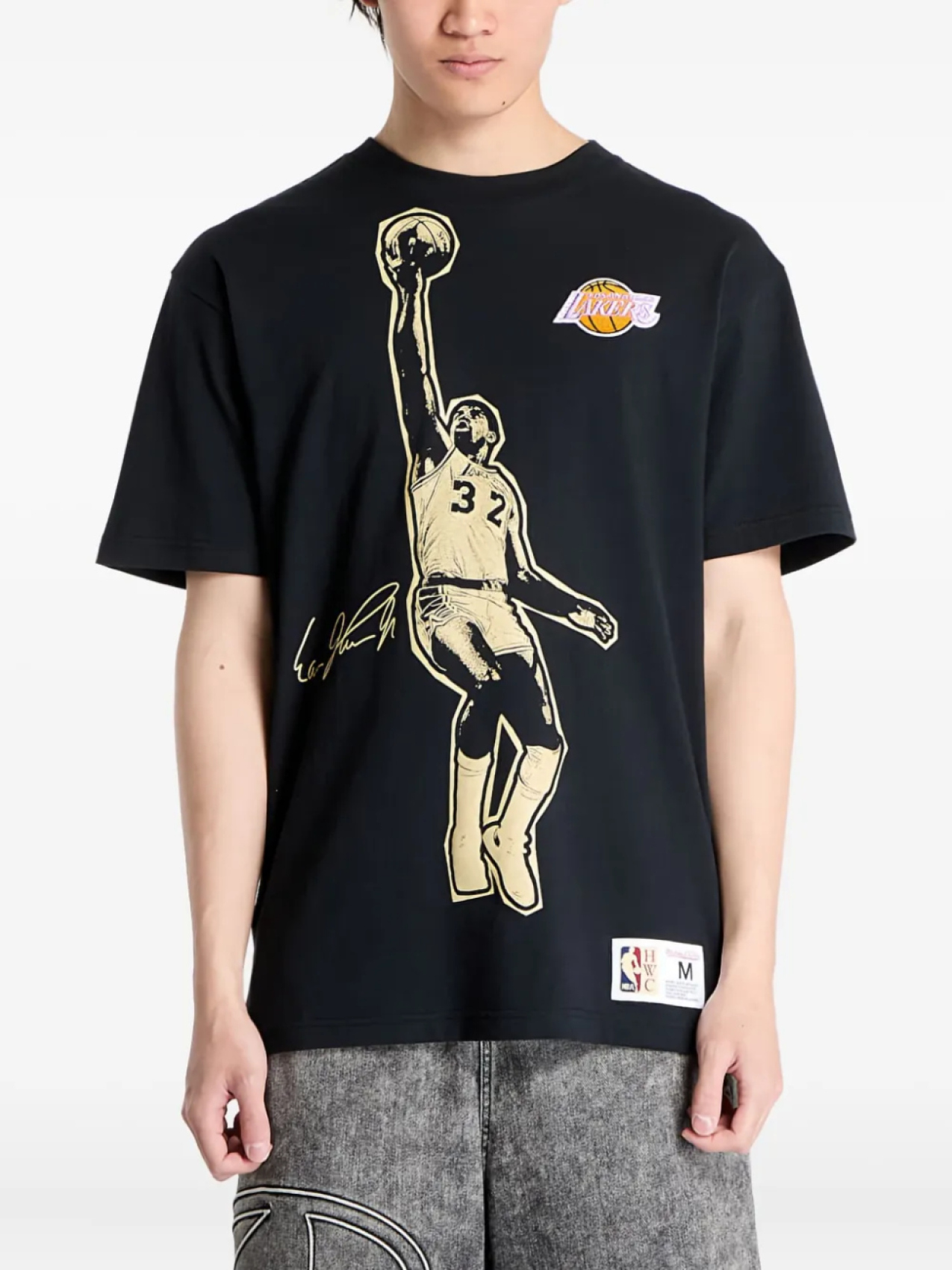 

Футболка с графическим принтом Mitchell & Ness Magic Johnson, черный