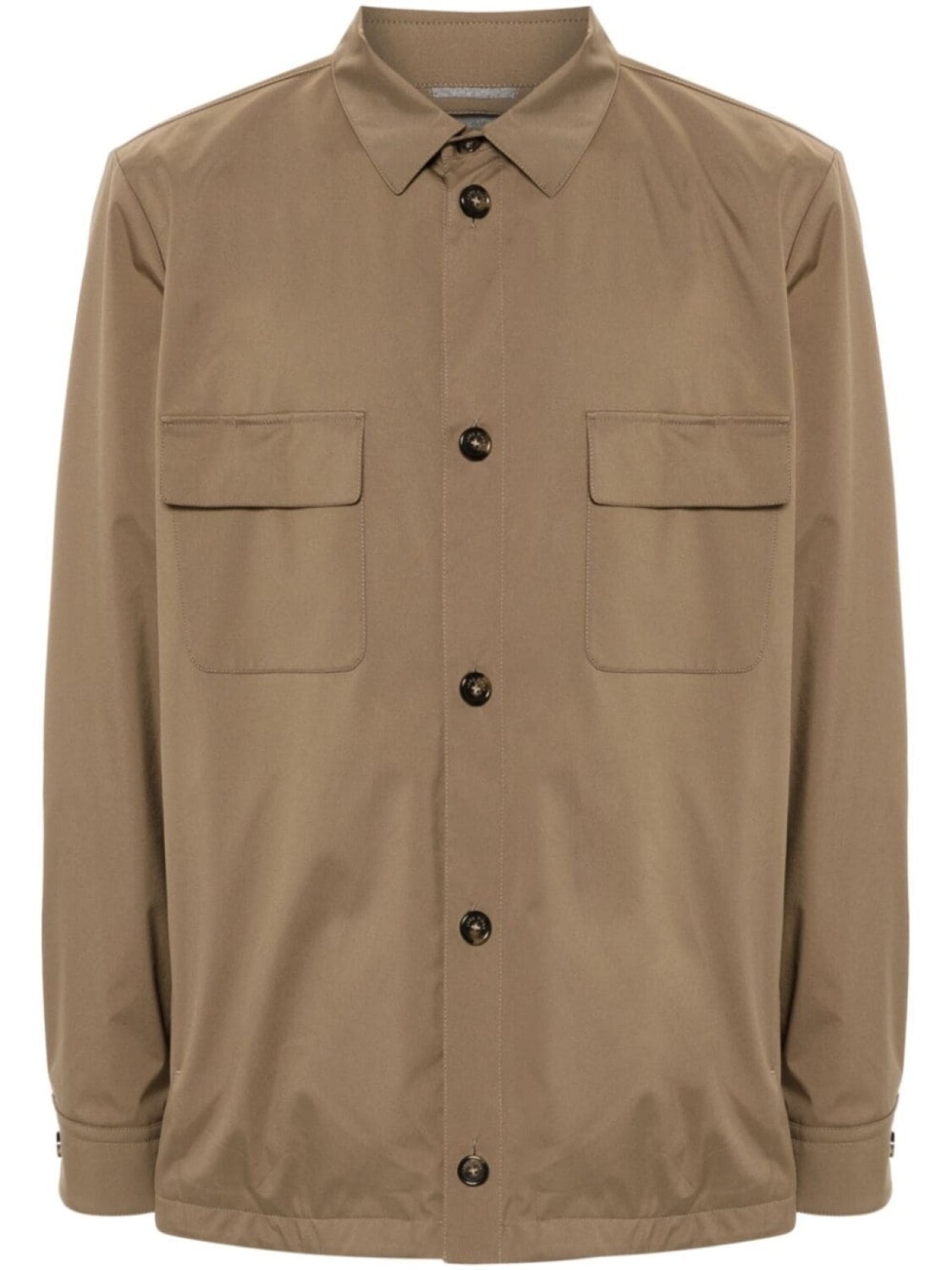 

Loro Piana водоотталкивающая куртка-рубашка, коричневый