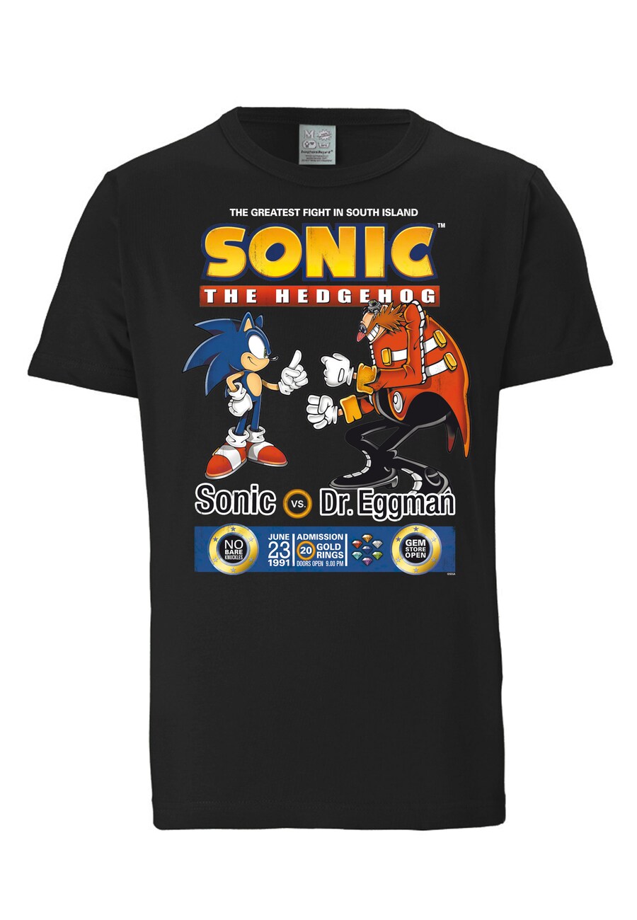 

Футболка LOGOSHIRT Shirt Sonic vs. Dr. Eggman, черный