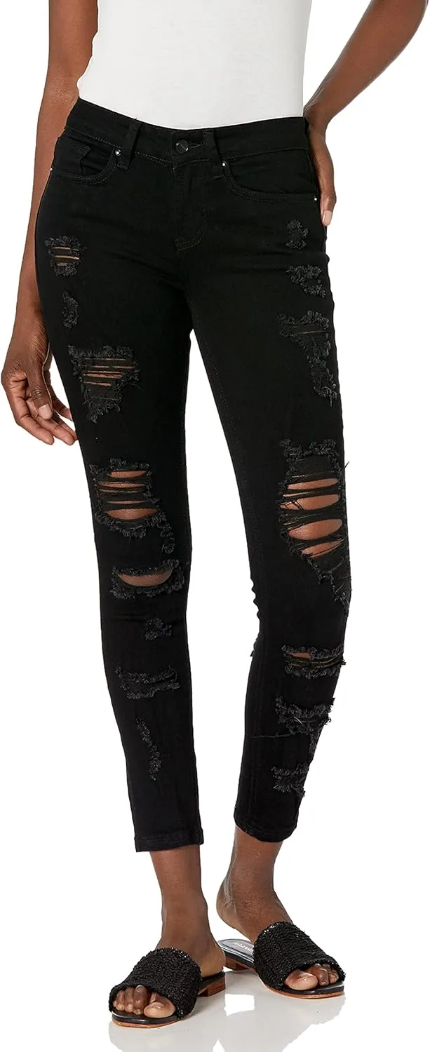 

Женские скинни джинсы Dollhouse с сильным эффектом разрушения