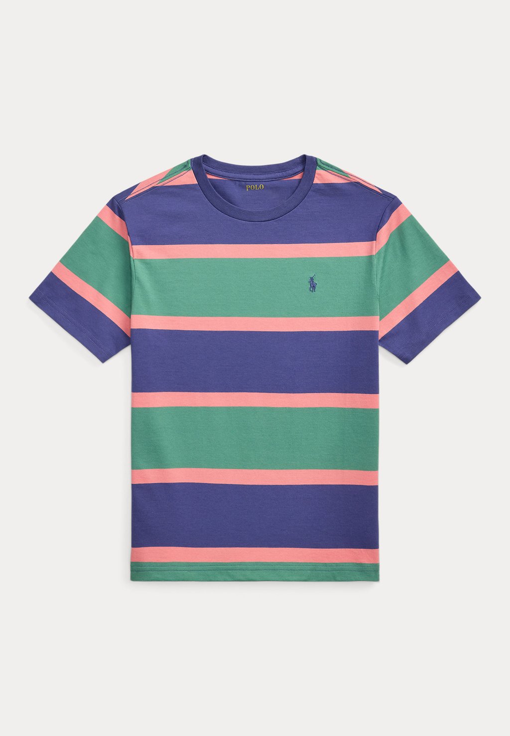 

Футболка с принтом STRIPED COTTON JERSEY T-SHIRT Polo Ralph Lauren, зеленый