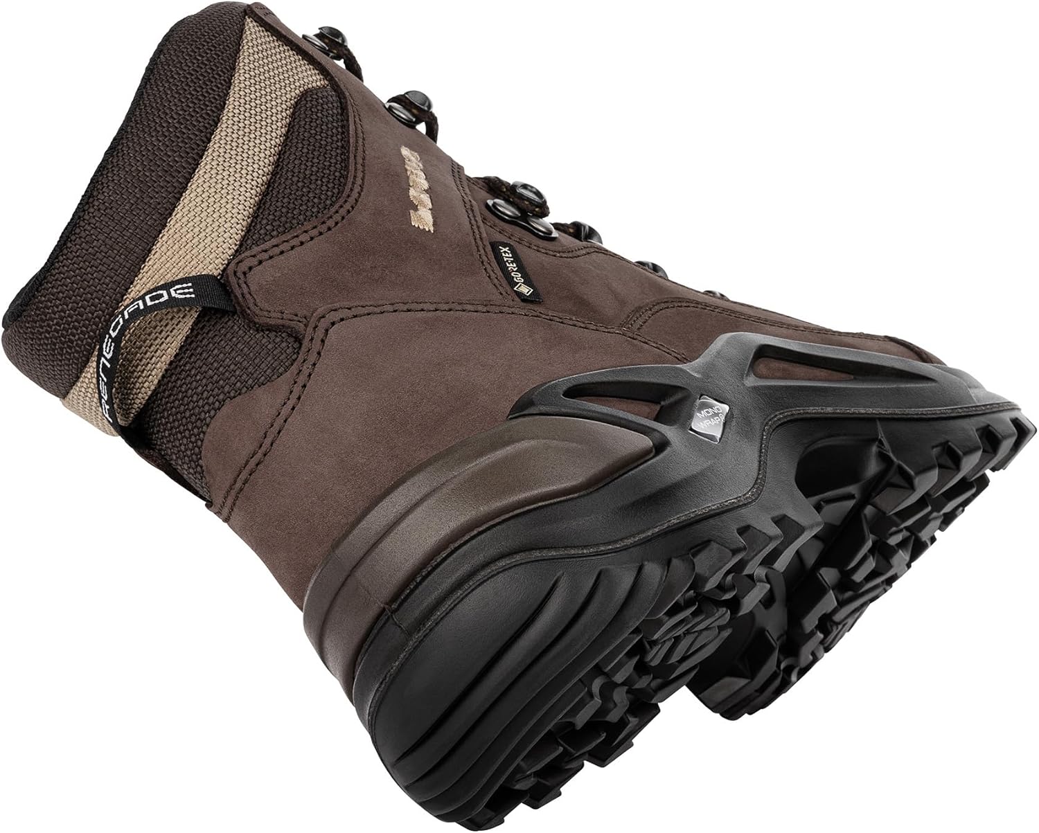 Мужские походные ботинки Lowa Renegade GTX Mid Low, коричневый — фото 2