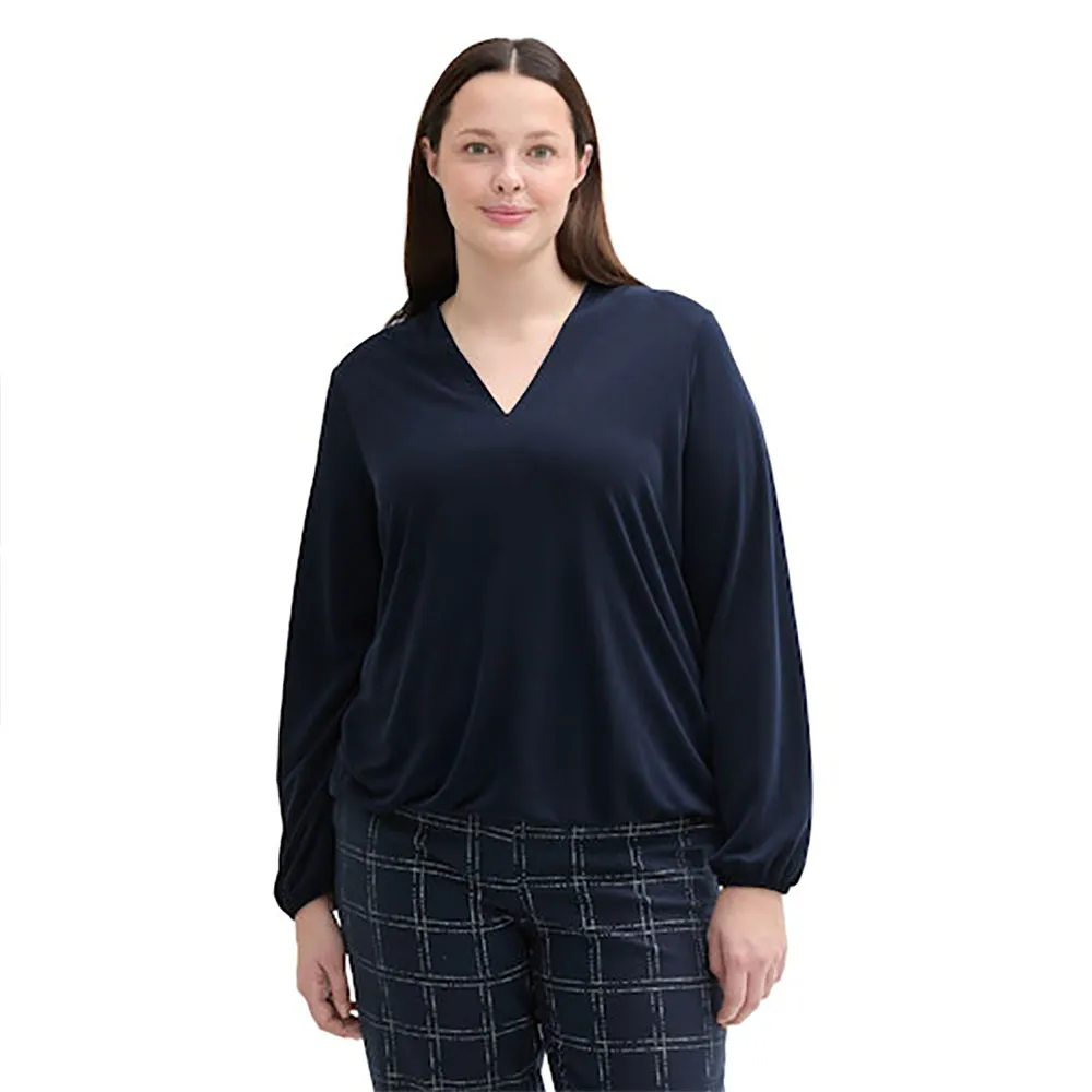 

Футболка Tom Tailor 1044775 Feminine V-Neck, синий