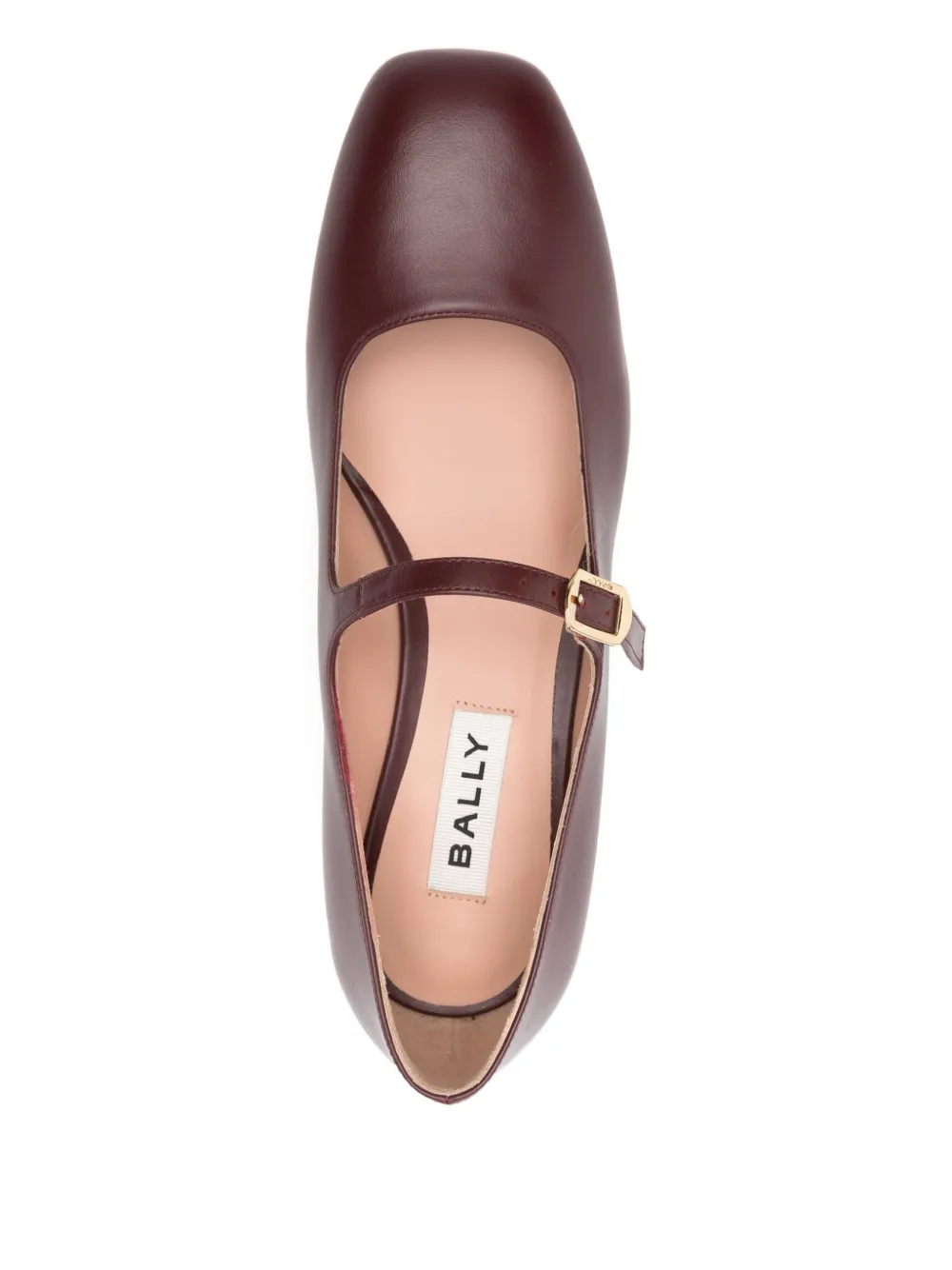 Туфли-лодочки с квадратным носком и пряжкой Bally, красный — фото 4