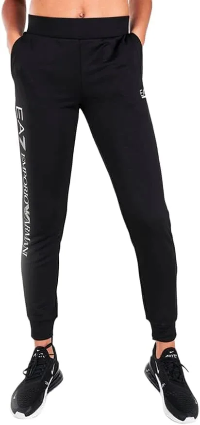 Комплект женской одежды Emporio Armani EA7 Hoodie Set, черно-белый — фото 2