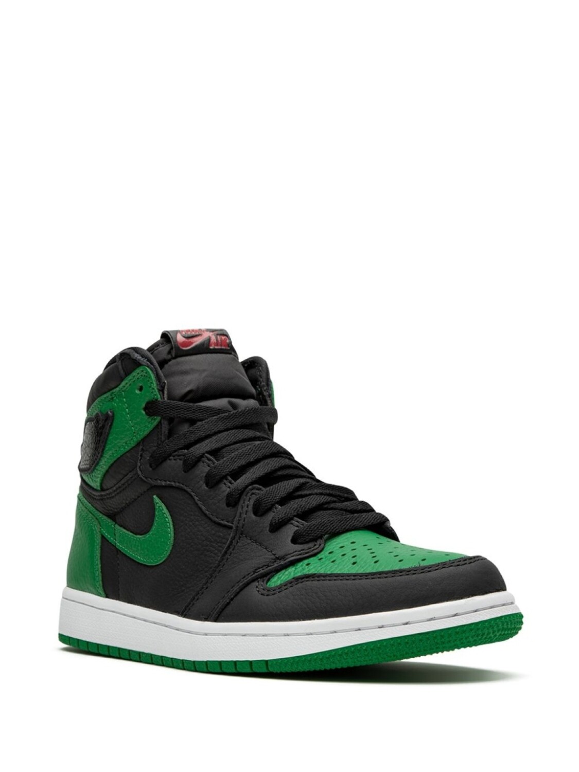 Кроссовки Jordan Air Jordan 1 Retro High, черный/зеленый — фото 2