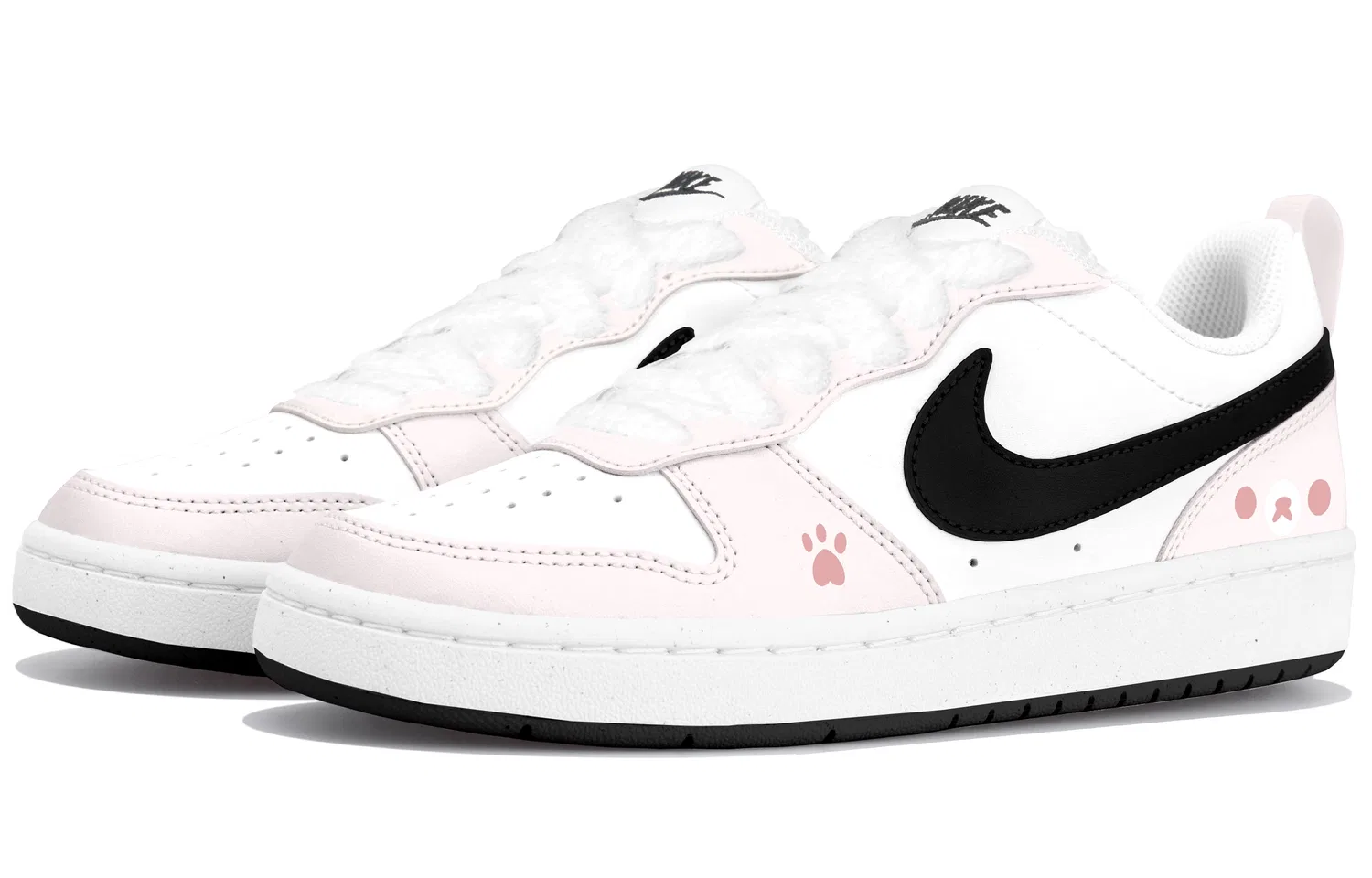 Кроссовки детские для скейтбординга Nike Court Borough Pink — фото 4