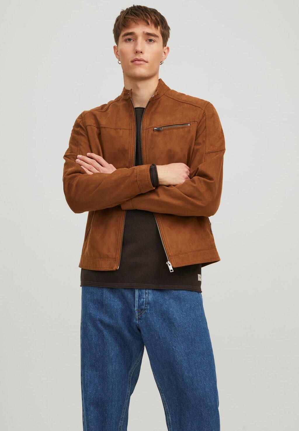 

Куртка межсезонная JJEROCKY NOOS Jack & Jones, коньячный